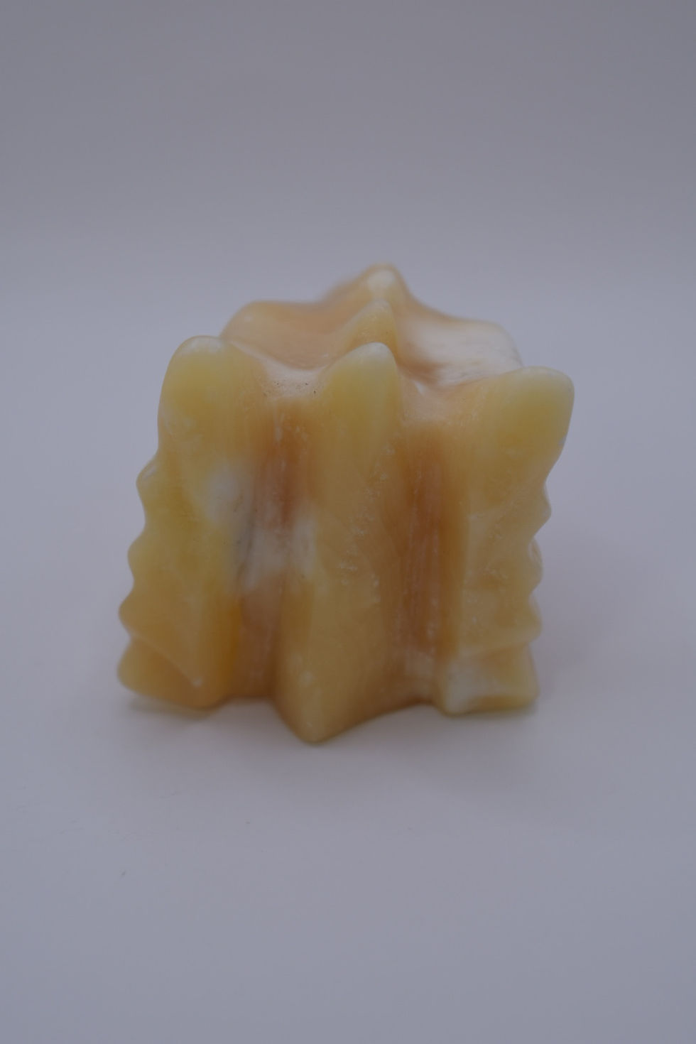 Thumbnail: Large Yellow Calcite Dragon Head Paperweight