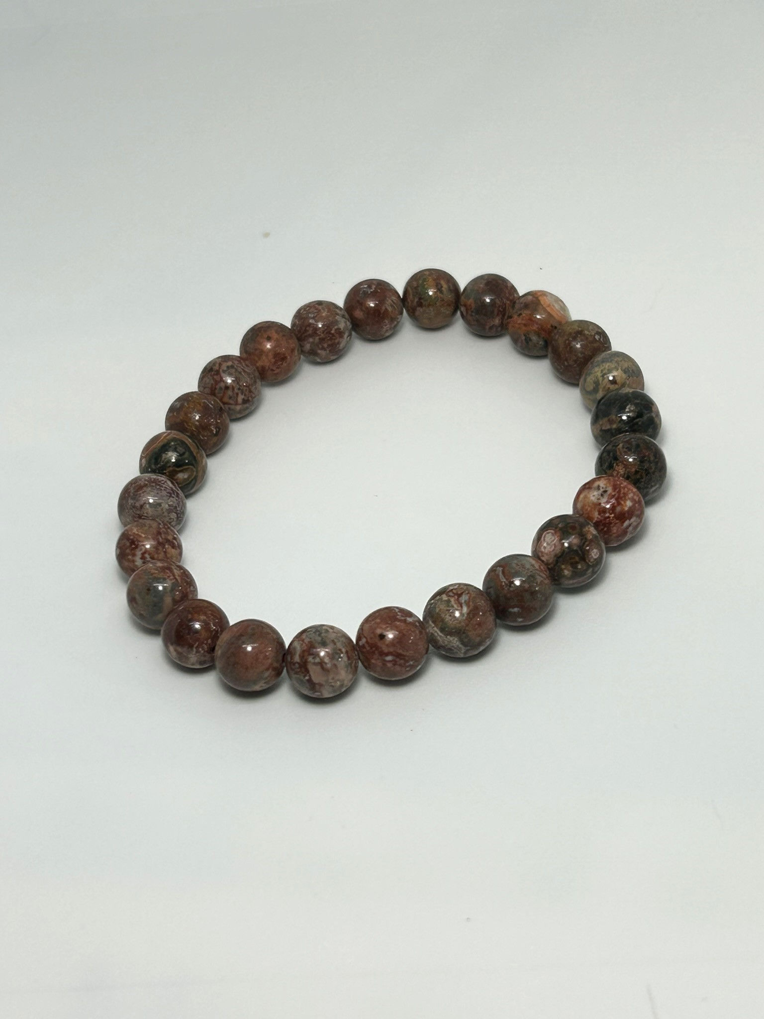 Leopard Skin Jasper beaded bracelet