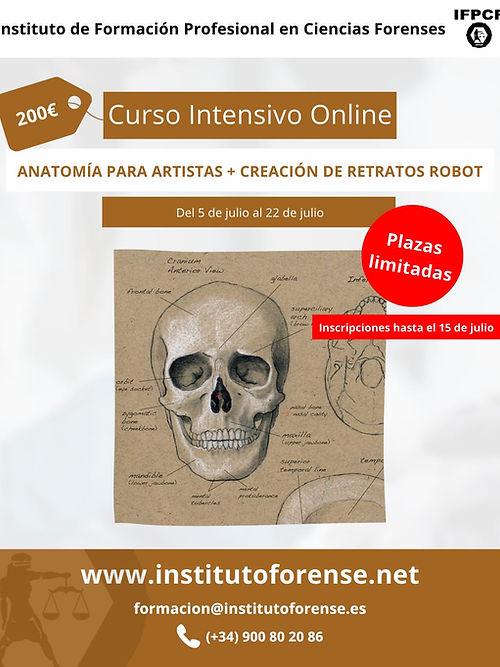 Curso Online Intensivo en Anatomía y Expresión Facial y Retratos Robot