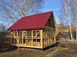 Каркасный дом 6х6 м.