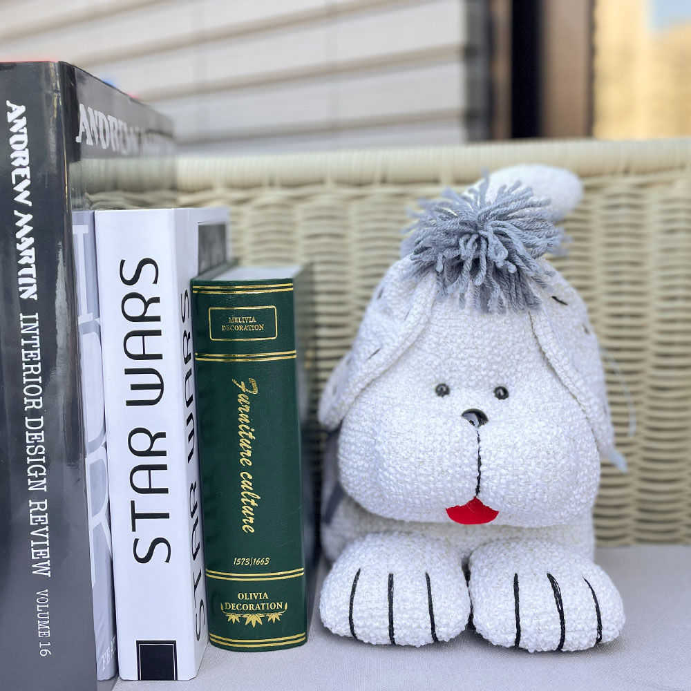 MULA DECO｜米白色坐姿狗