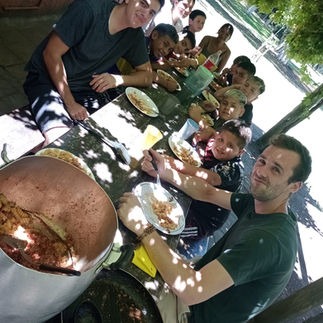 Campamento puntos corazon