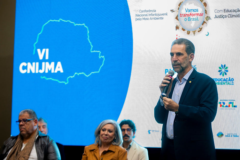 Em conferência infantojuvenil, diretor da Itaipu destaca a importância do diálogo ambiental