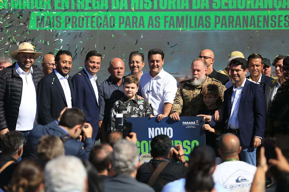 R$ 338 milhões: Ratinho Junior anuncia maior investimento da história em segurança pública