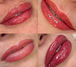 4 photos of Lip blush tattooing