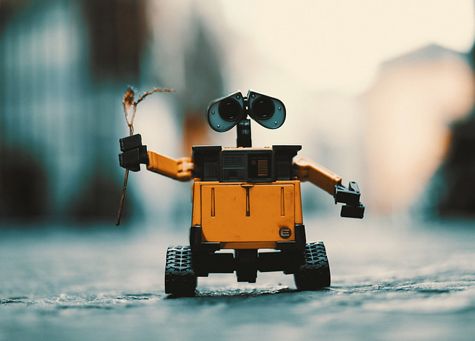 Robot Holding Twig
