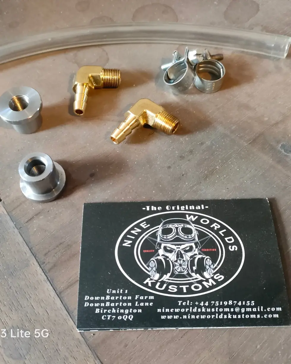 Thumbnail: STEEL/BRASS FUEL TANK SIGHT KIT WELD ON