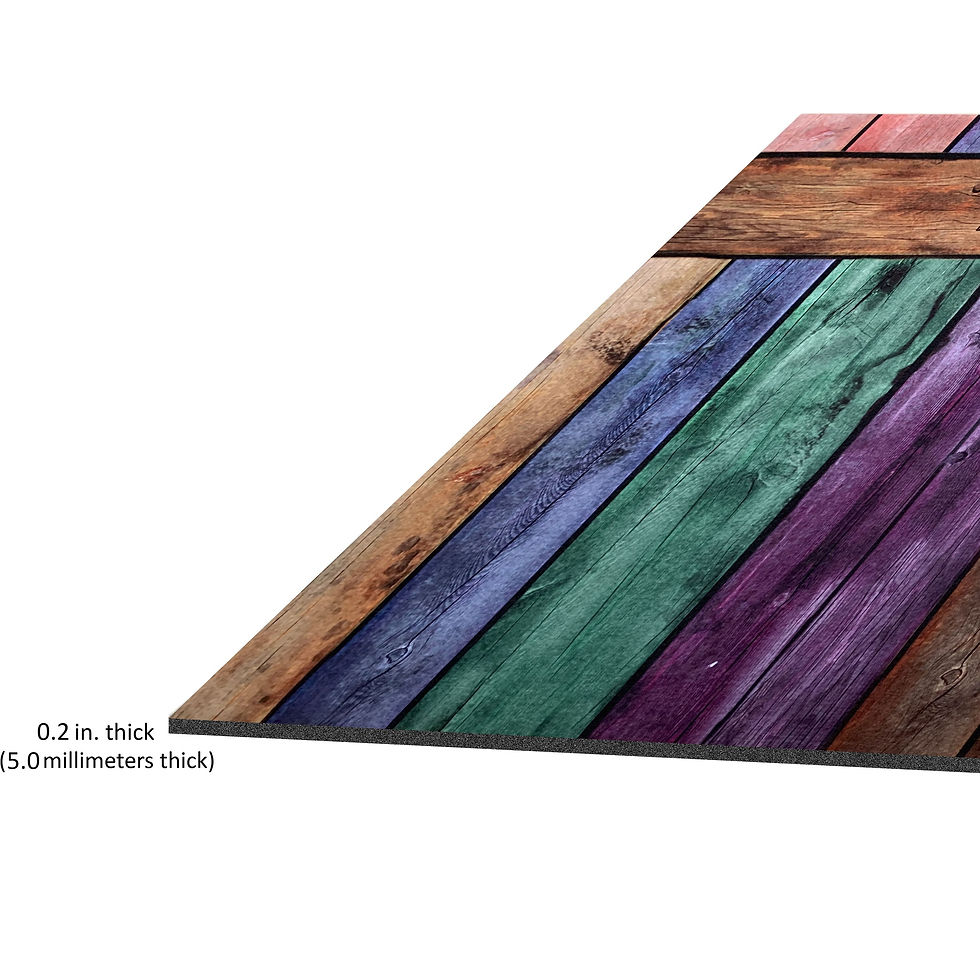 Thumbnail: Welcome Outdoor Rubber Entrance Mat 18x30 - Colorful Plank