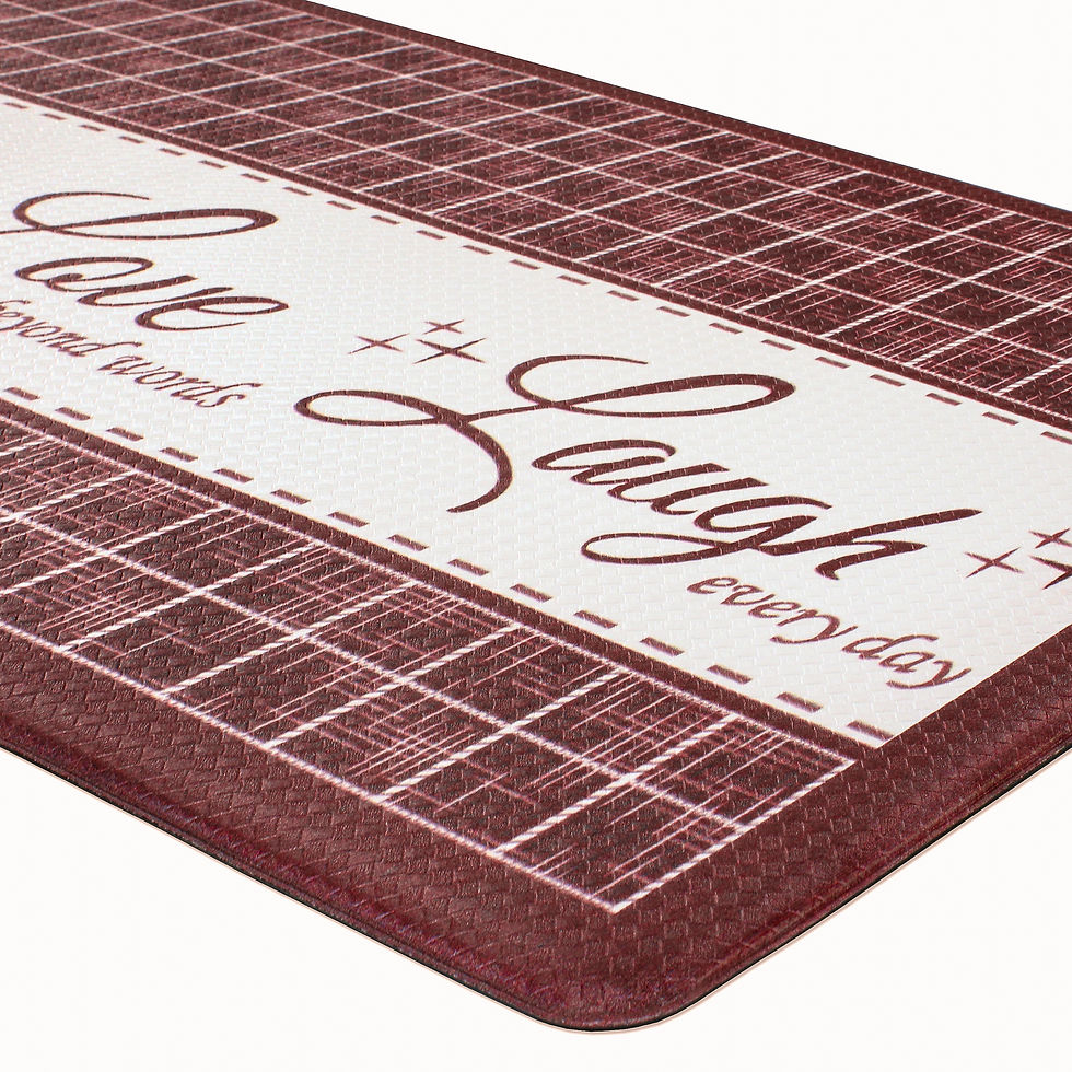 Thumbnail: Anti Fatigue Mat 18x30 - Live, Love, Laugh - Burgundy