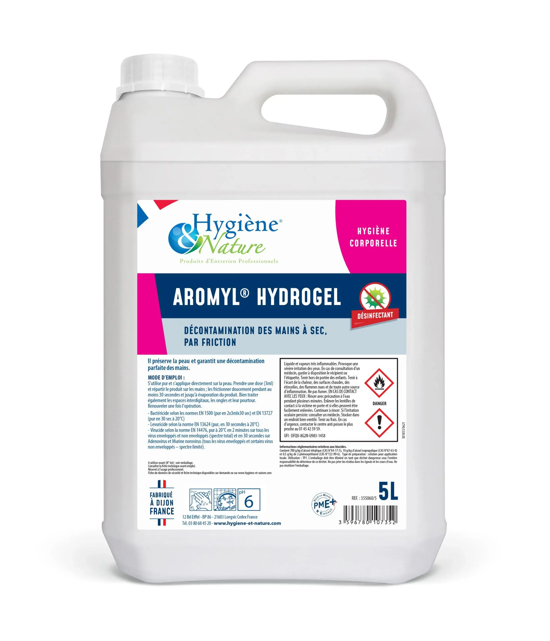 Gel hydroalcoolique AROMYL HYDROGEL