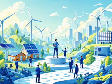 Renewable energy professionals working on hydrogen, EV, and battery storage projects in the Middle East