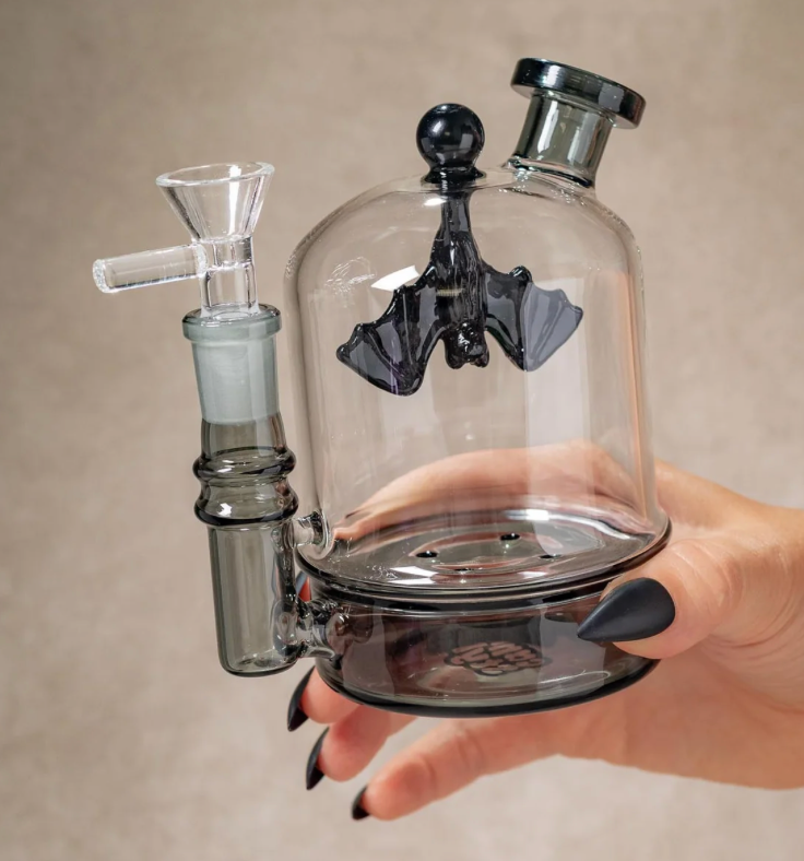 Hanging Bat Cloche for CannaStyle's 2026 Halloween Collection