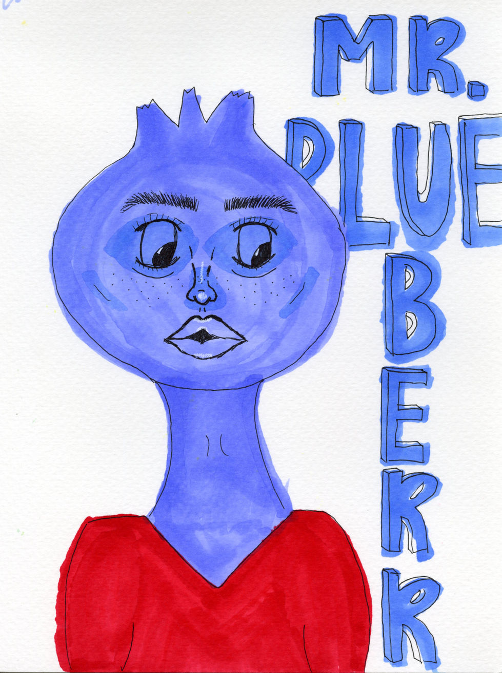 Alcohol marker on water color paper