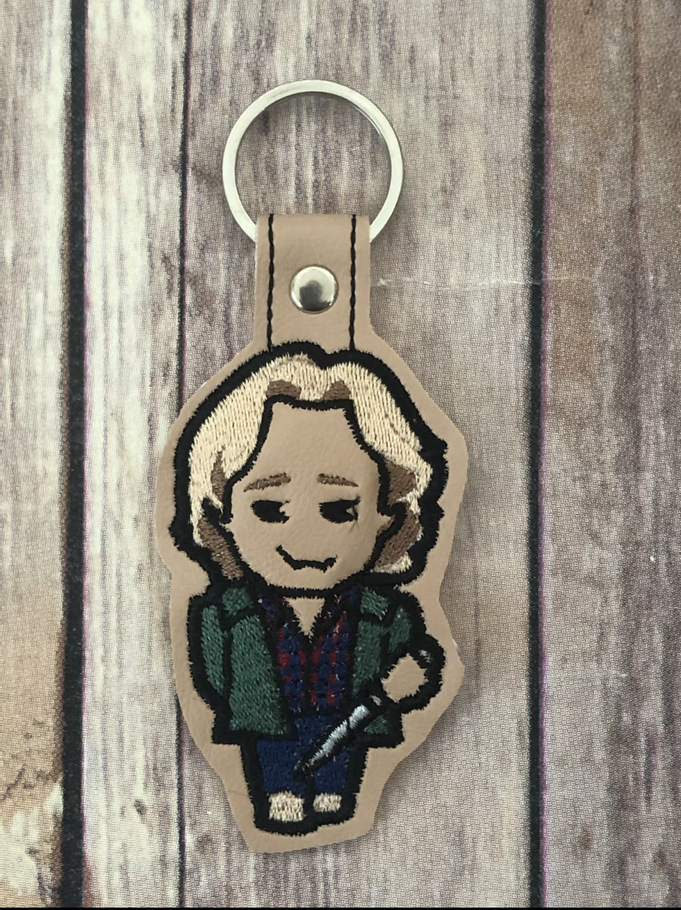 Supernatural Sam Chibi Embroidered Key Chain
