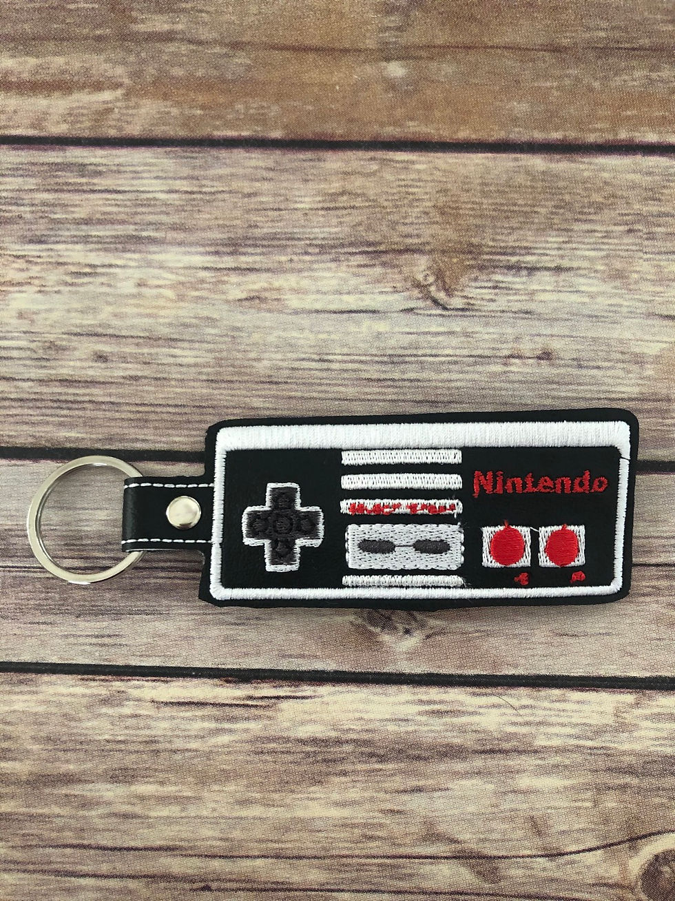 Nintendo Game Controller Embroidered Key Chain