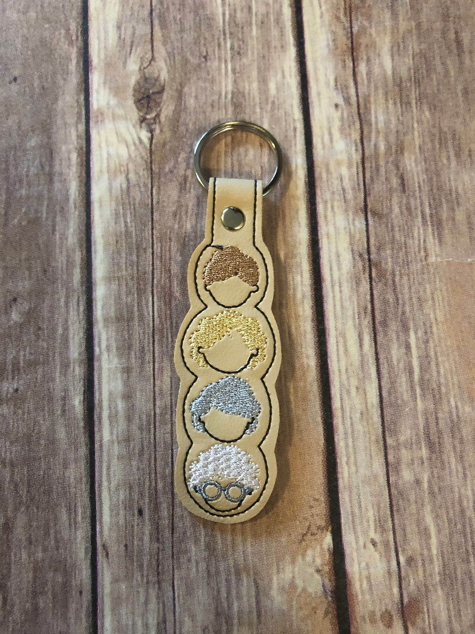 Golden Girls Embroidered Key Chain