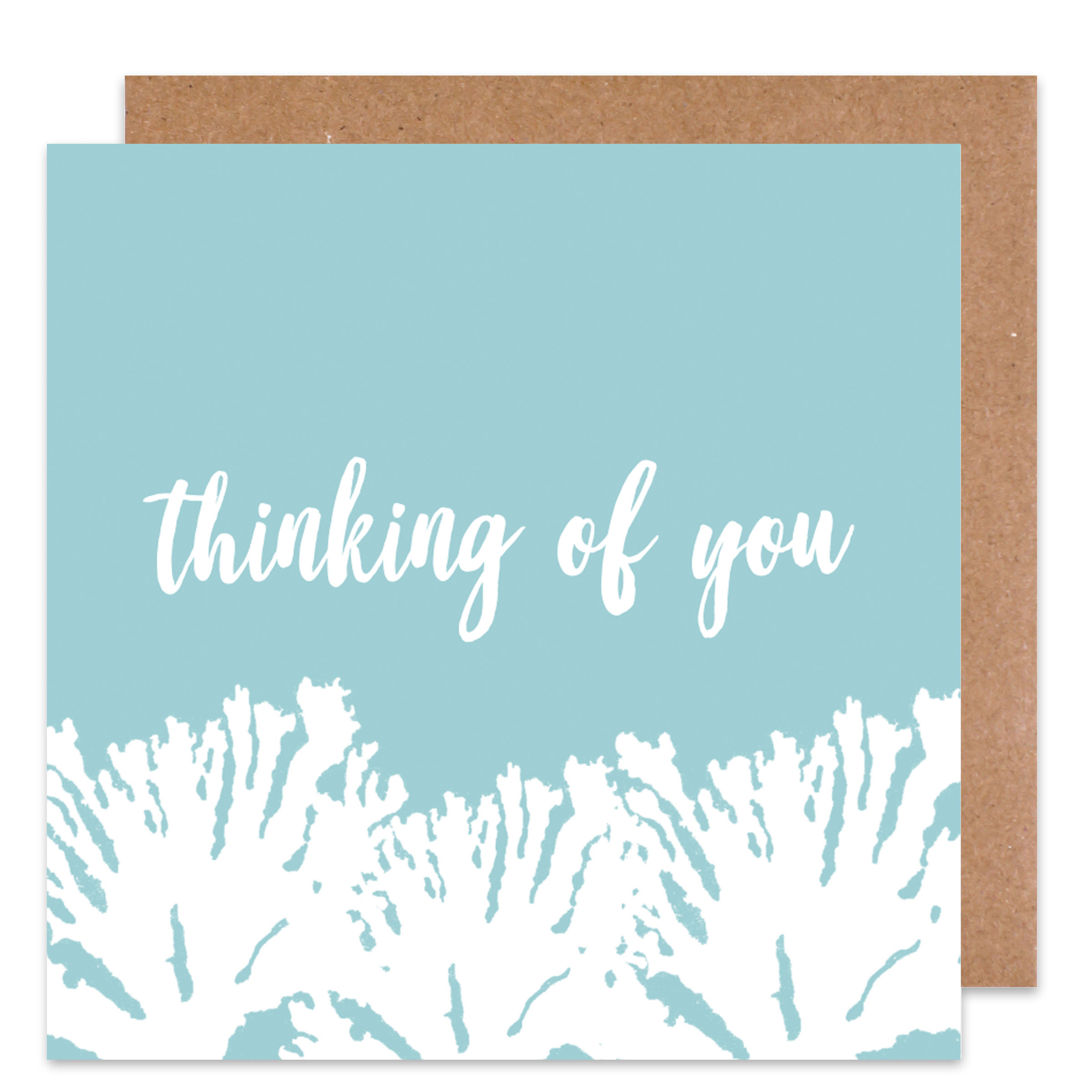 Thinking of you coral Card