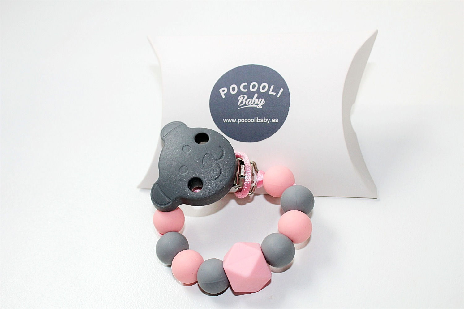 CHUPETERO ROSA PASTEL/GRIS