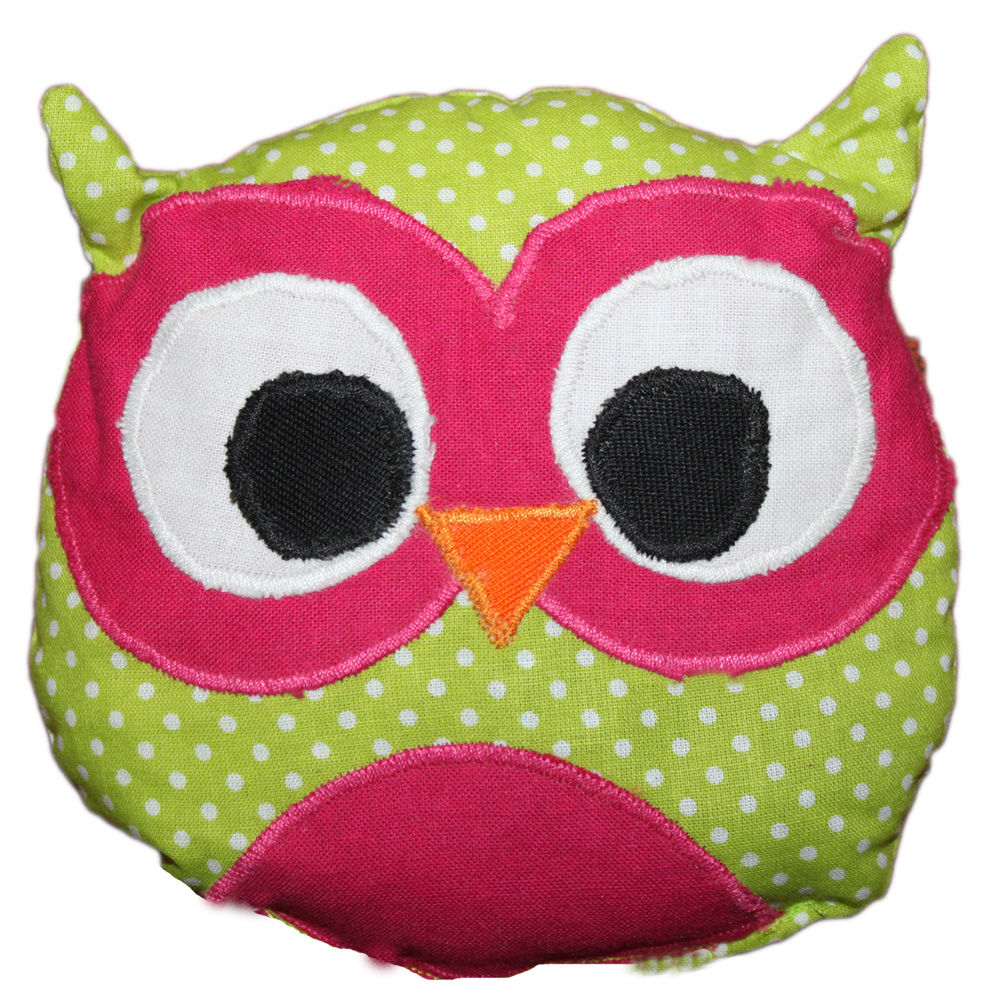 MOCHUELO DE SAL&CAMOMILA VERDE TOPOS/ROSA PEQUEÑO