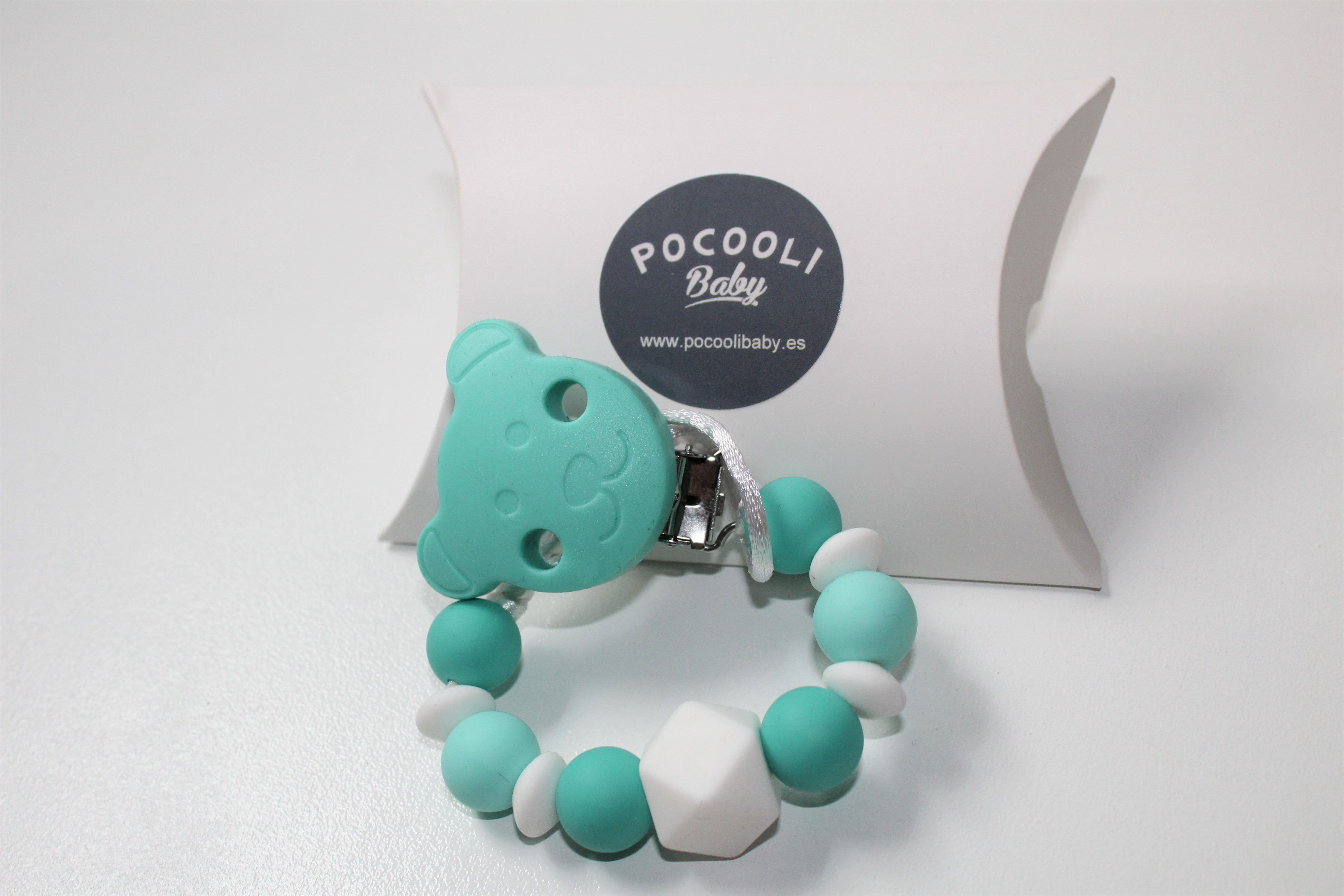 CHUPETERO TURQUESA/BLANCO