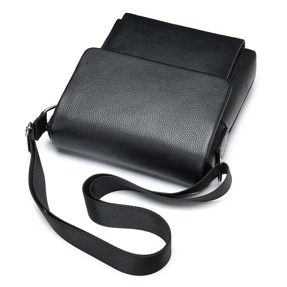 Thumbnail: Cowhide Men's Shoulder Bag, 