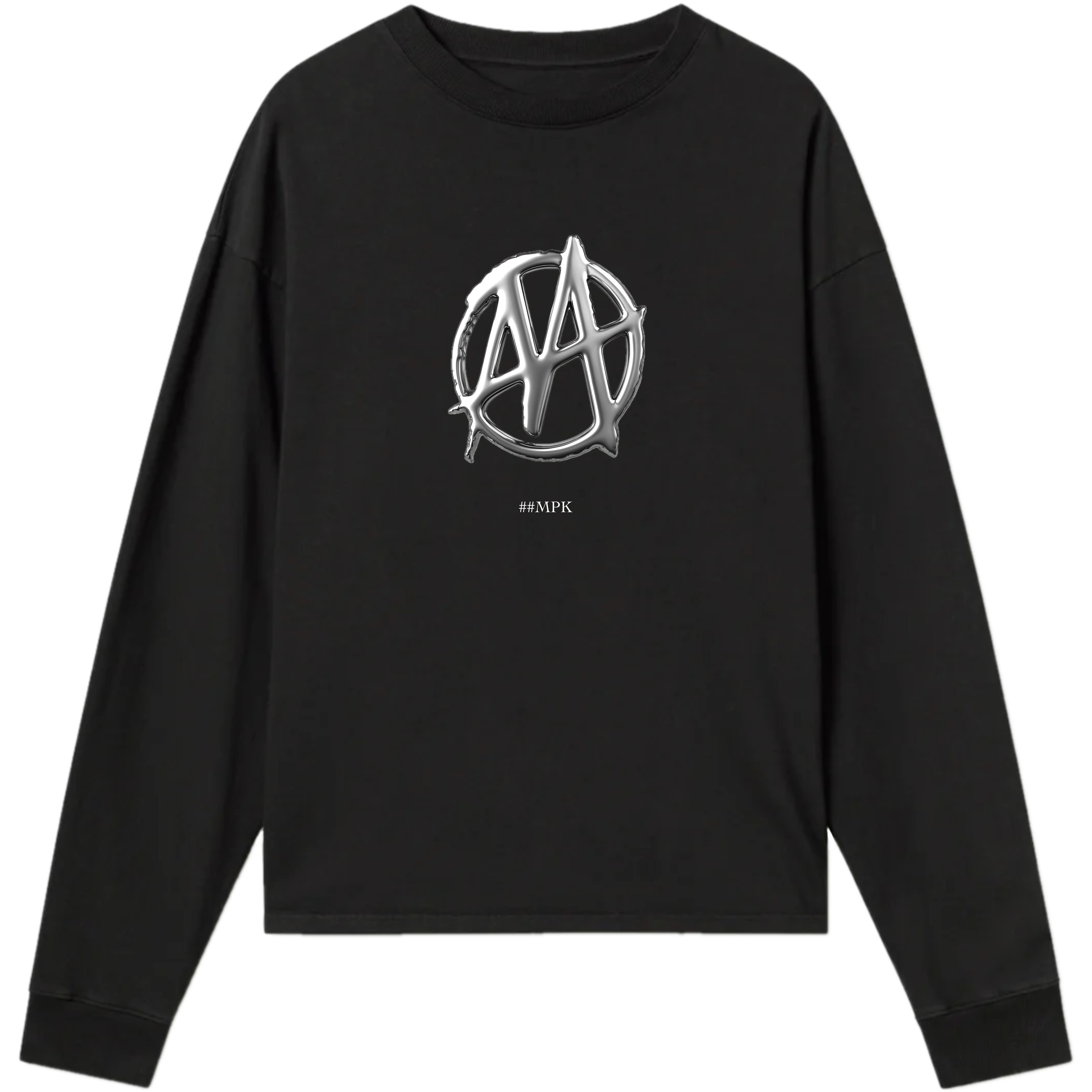 METALLIC M LONG-SLEEVE (BLACK)