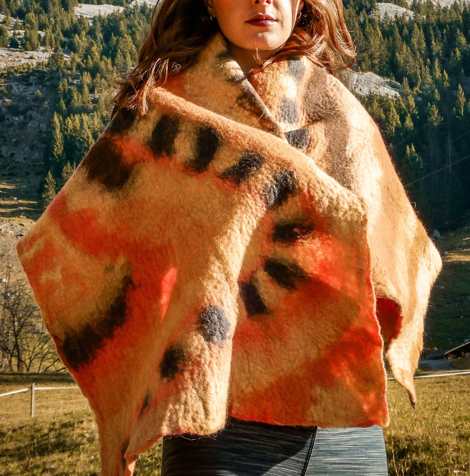 Etole feutrée réversible  