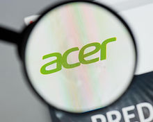milan-italy-august-acer-website-taiwanes