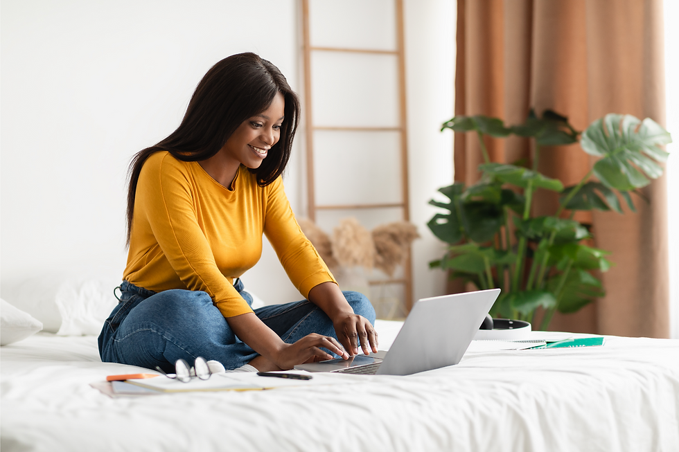 Black Woman Working on Targeted Messaging