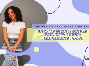 The One-Story Content Strategy: How to Turn a Single Idea Into 5 High-Performing Posts