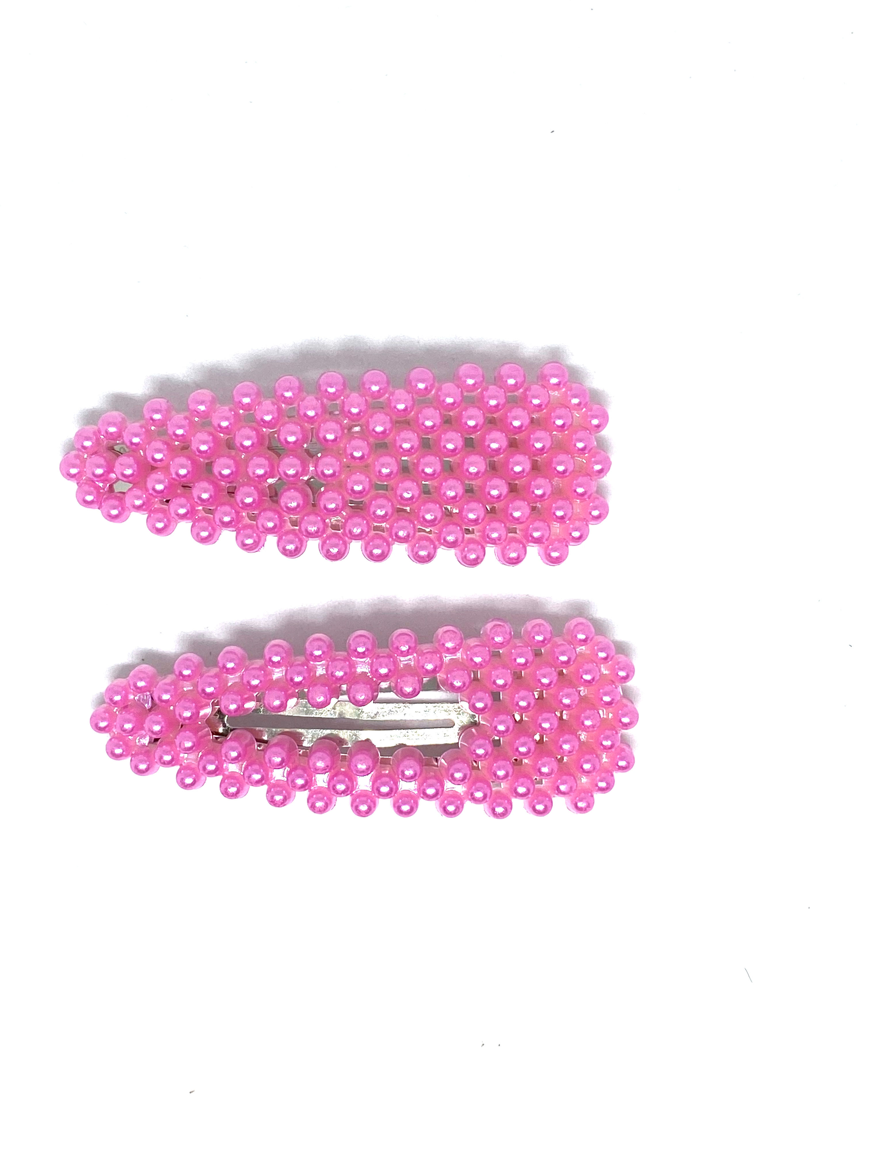 Magenta Pearl Clip Set