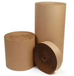 Single face corrugated sheet roll