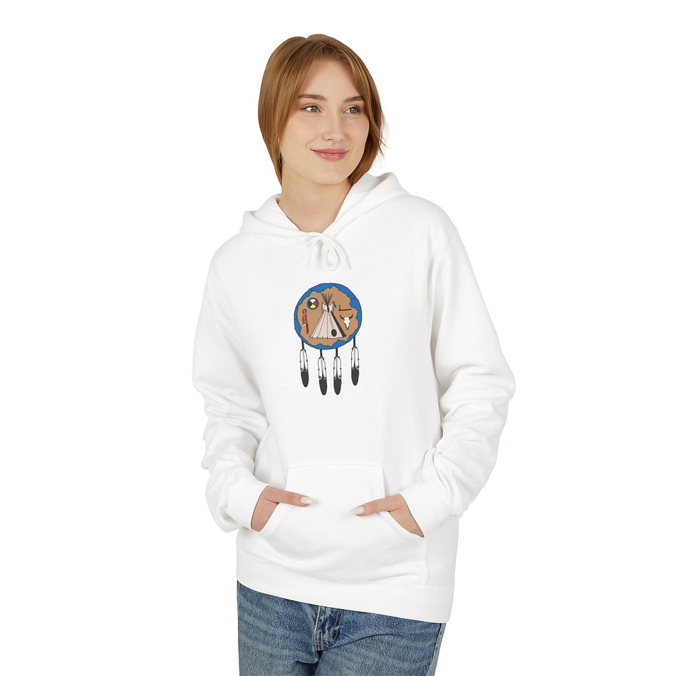 Thumbnail: My Tribe & My Pride Unisex Midweight Softstyle Fleece Hoodie