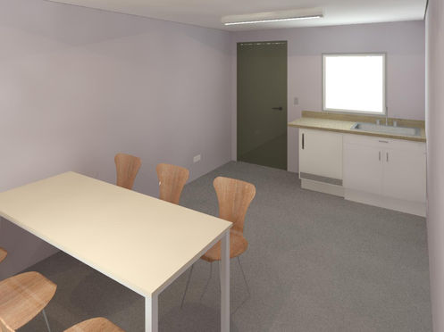 16ft x 10ft Antivandal Canteen Cabin interior view