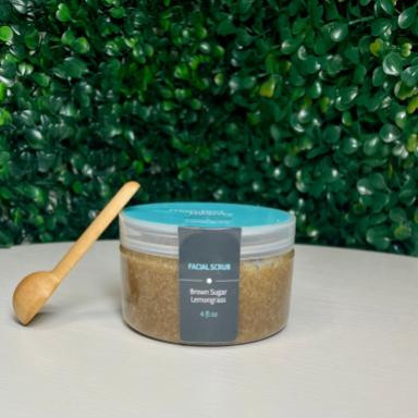 Lemongrass Brown Sugar Facial Scrub with CBD (4oz)