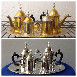 Before/after tea service set
