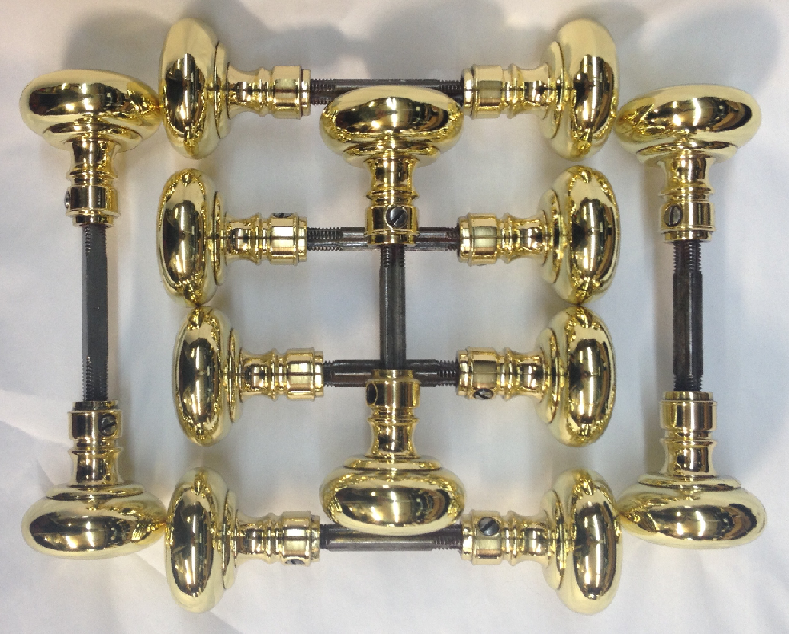 Brass knobs