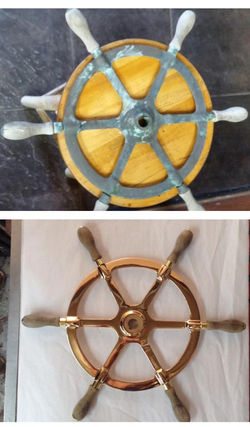 Bronze/Brass ship's wheel