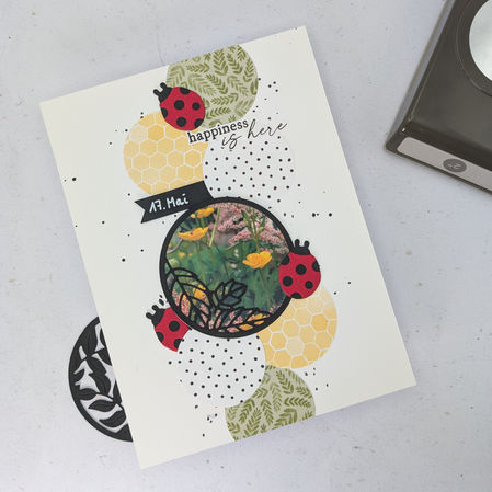 Scrapbookseite runde Sache