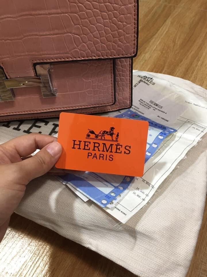 Thumbnail: Hermes Two Way Hand/Sling Bag pink