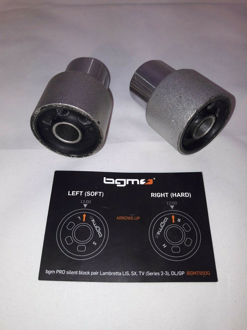 BGM Pro Silent Blocks engine mounts lambretta - 29cm engine bar