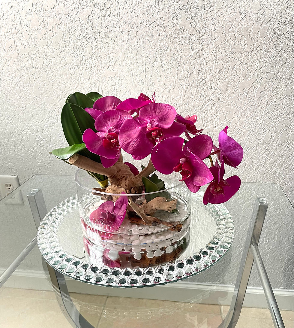 Thumbnail: Orquidácea en efecto agua combinada con madero