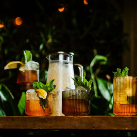 Amber 12.75 oz. HI BALL FG738011-016 - Smoke OLD FASHIONED FG739010-016 - Smoke Cocktail -