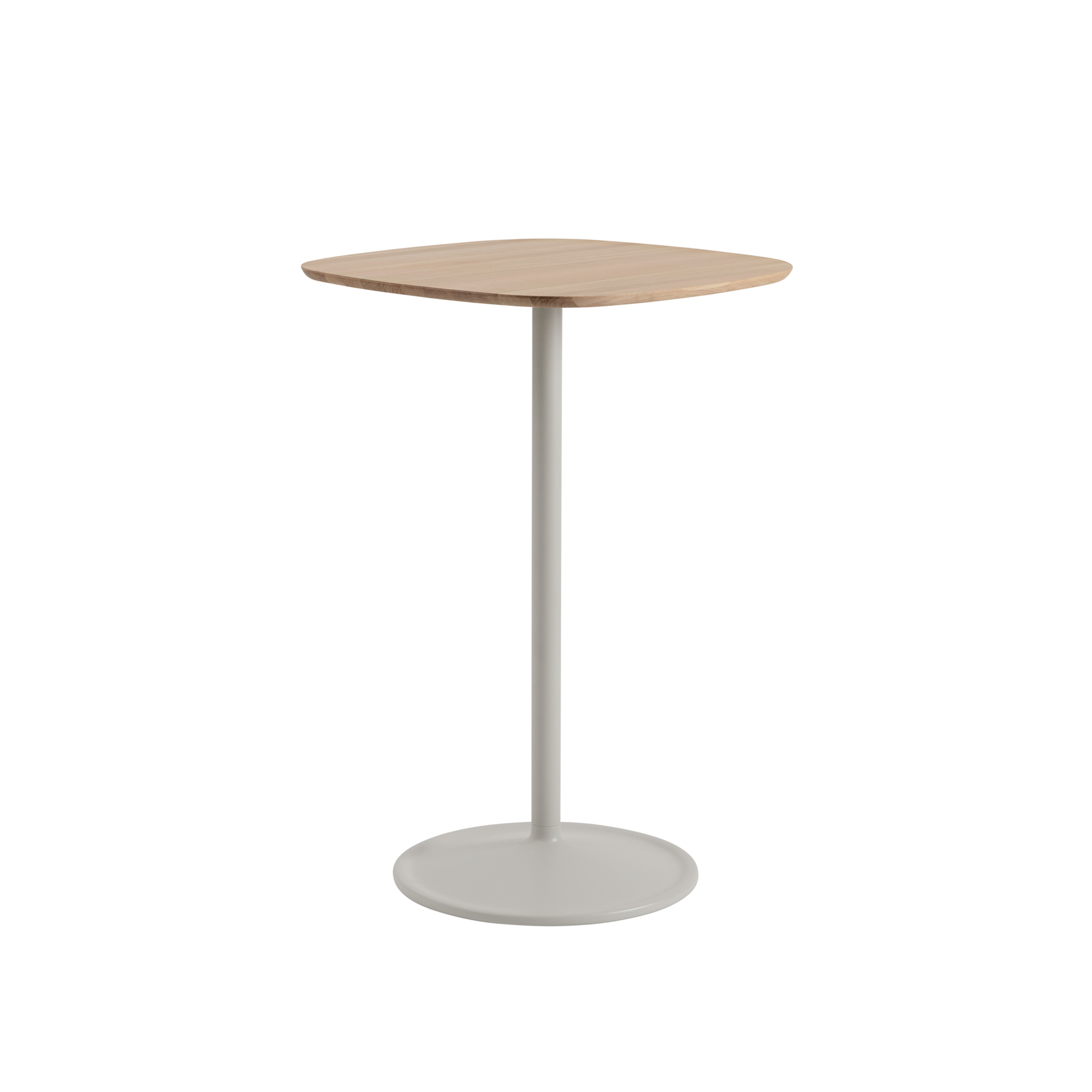 Stehtisch Eiche/Grau 70x70cm