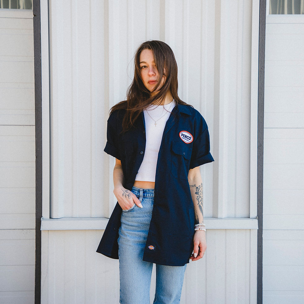 Thumbnail: Navy Penco Work Shirt