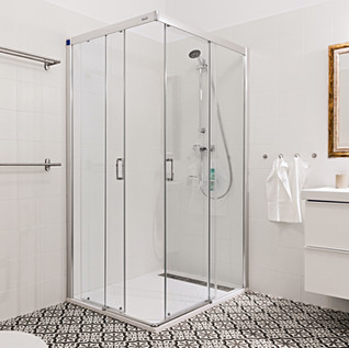 3 - STUDIO BATHROOM. The Studio bathroom is quite large with all the amenities needed.