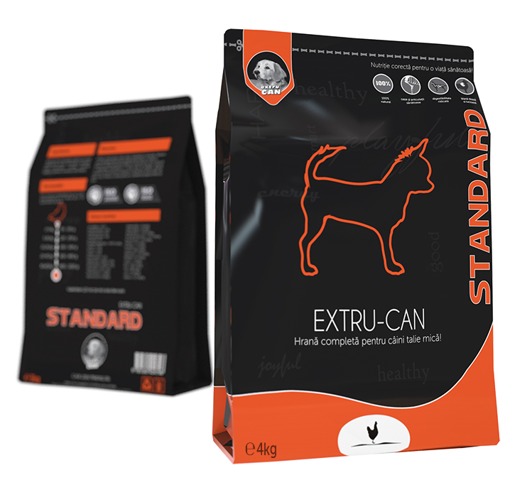 Extru-Can Standard - Hrana Uscata Pentru Caine de Talie Mica - 4kg