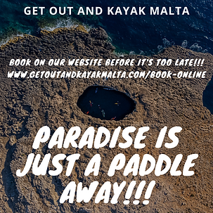 kayaking in malta coral lagoon mellieha with get out and kayak malta