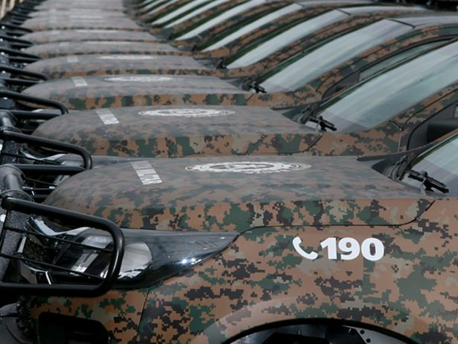 Estado entrega novas viaturas para reforçar atuação da PM no interior