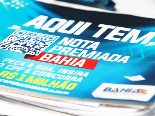 Nota Premiada Bahia chega a 2,4 mil ganhadores e 650 mil inscritos